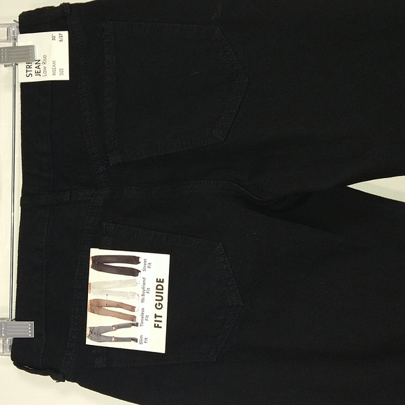 S.O.N.G Black Distressed Wide Leg Jeans - Picture 7 of 14